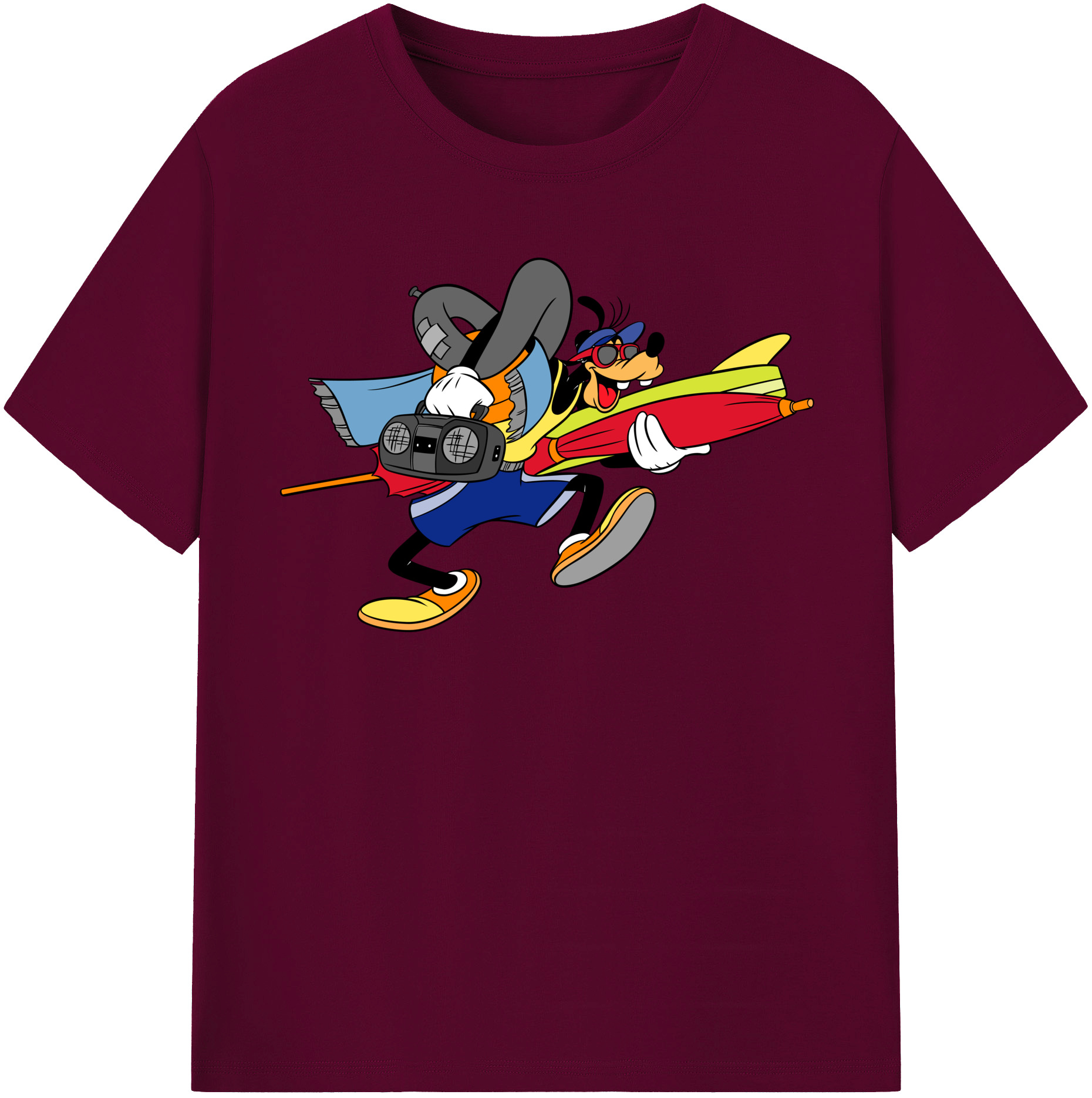 （画像用） ミッキーマウス Mickey Mouse レディースカジュアルプリントTシャツ（綿100％）
